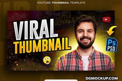 YouTube Viral Thumbnail Design Free PSD Template Preview