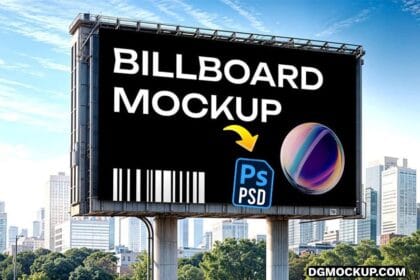 Billboard Mockup for Street Advertising Free PSD Preview