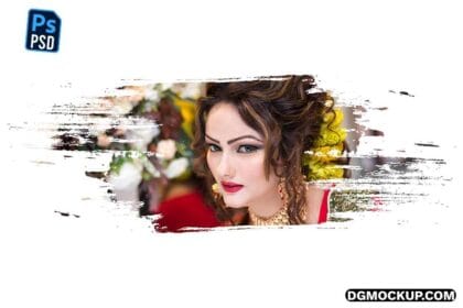 Brush Photo Effect PSD Preview