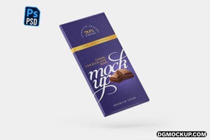 Chocolate Bar Package PSD Mockup Template Free Download Preview