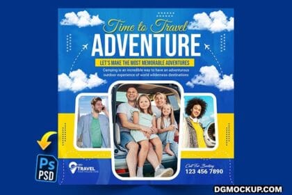 Holiday Travel or Summer Beach Social Media Post PSD Preview