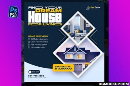 Real Estate Property Social Media Banner Design Preview