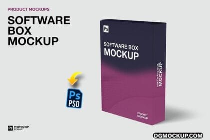 Realistic Software Box Mockup Free PSD Preview
