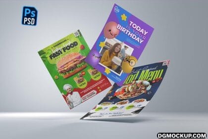 Versatile Flyers for Advertising Media – Free PSD Download Preview