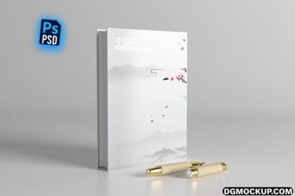 3D Book Mockup Design Free PSD Templates Preview