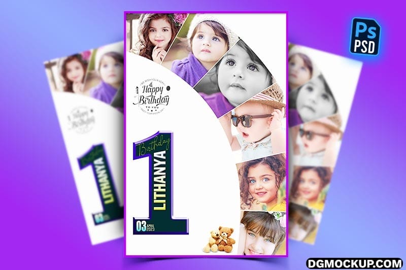 Baby’s 1st Birthday Customized Collage Photo Frame perview