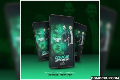 Editable Smartphone PSD Mockup with Show Screen Preview