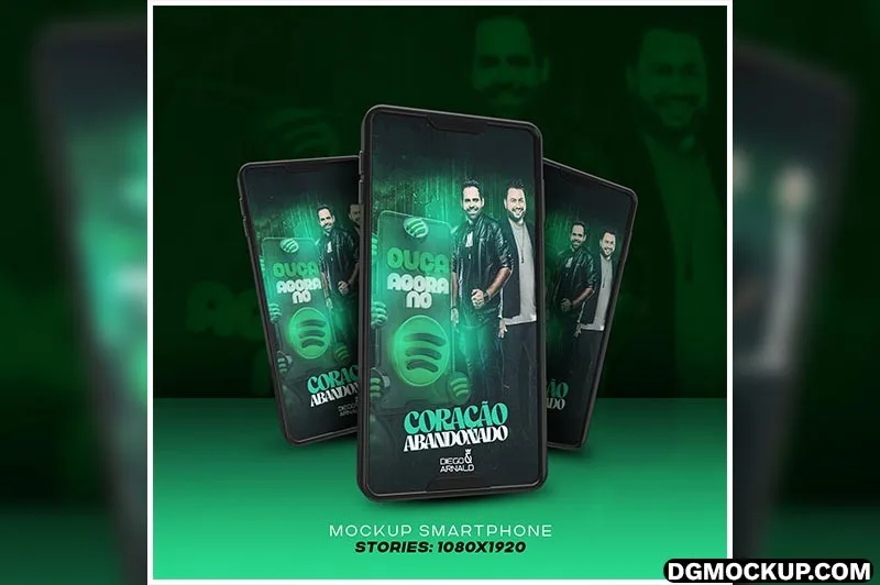 Editable Smartphone PSD Mockup with Show Screen Preview