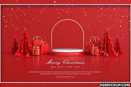 Merry Christmas & Happy New Year 2025 3D Decoration Elements Perview