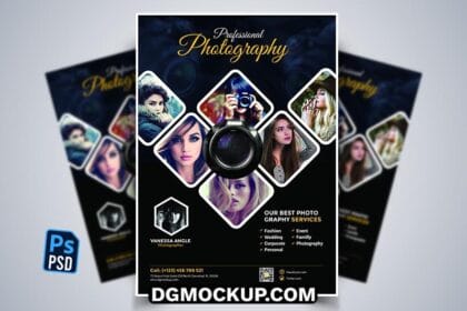 Photography Flyer Design Free PSD Template Preview