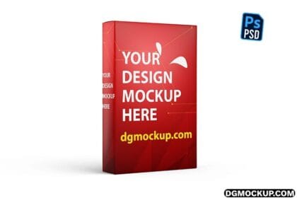 Premium Vertical Food Packaging Box Free PSD Mockup Template Preview