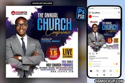 Social Media Post Flyer and Web Banner Free PSD Template Download Preview