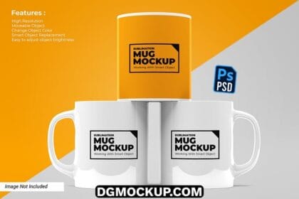 Sublimation Mug Mockup Front View Mockup Design Preview