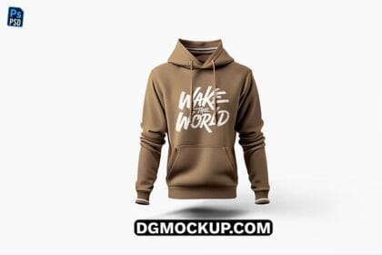 Winter Hoodie Mockup Free PSD Template Preview