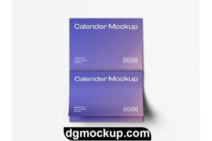 2025 Wall Calendar Free PSD Mockup Preview
