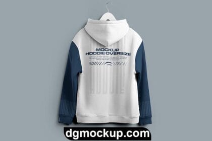 Clothes Oversize Hoodie Mockup (Front View) - Free PSD Template Preview