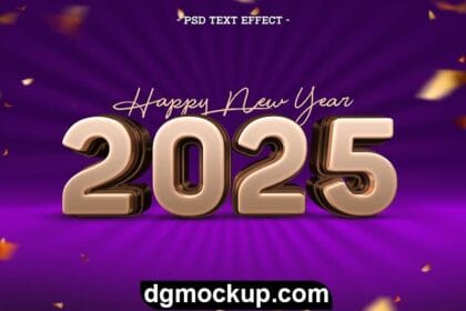 Create Magic with Happy New Year 2025 Text Effects - Free HD Template Preview