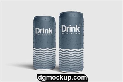 Drink Can Bottle Psd Mockup Free Download Preview