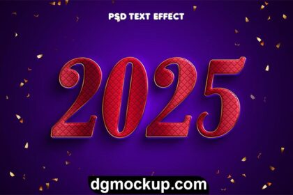 Elegant Happy New Year 2025 Text Effect Templates for Designers Preview