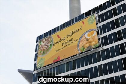 Free PSD Outdoor Building Billboard Mockup Preview