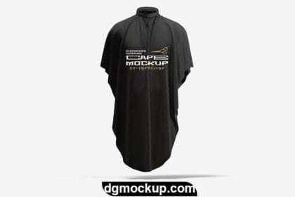 Matte Cape Model Free PSD Template Preview