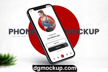 Minimalistic Iphone 13 Mockup On Modern Background Free psd Preview