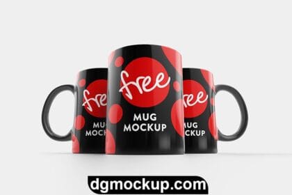 Mug Free PSD Mockup in Different Angles Preview