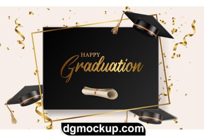 Realistic Congratulations Graduates Greeting Free Vector Template Design Preview