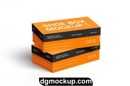 Shoes Box Free PSD Mockup Preview