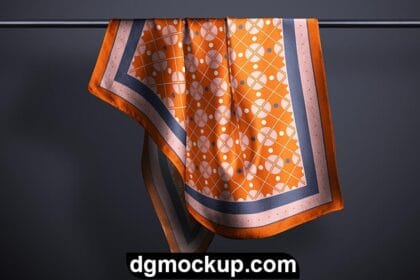Silk Scarf Free PSD Mockup Template Preview