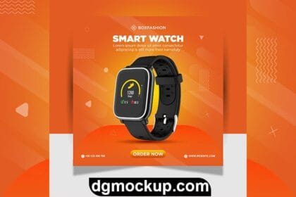 Smart Watch Brand Product Web Poster Free Templates PSD Preview
