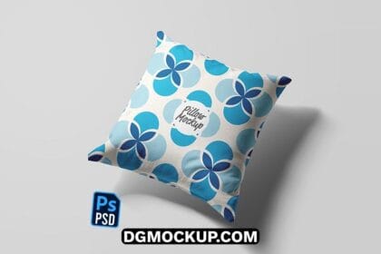 Square Pillow Cushion Free PSD Mockup Template Preview