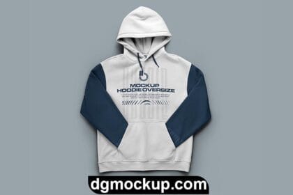Unisex Oversize Hoodie Mockup (Front View) - Free PSD Template Preview