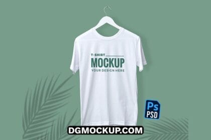White T-Shirt Free Mockup Template Preview