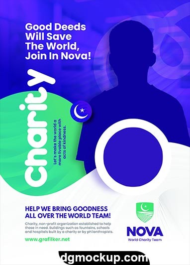 Charity Flyer Template High-Quality PSD for Designer Preview