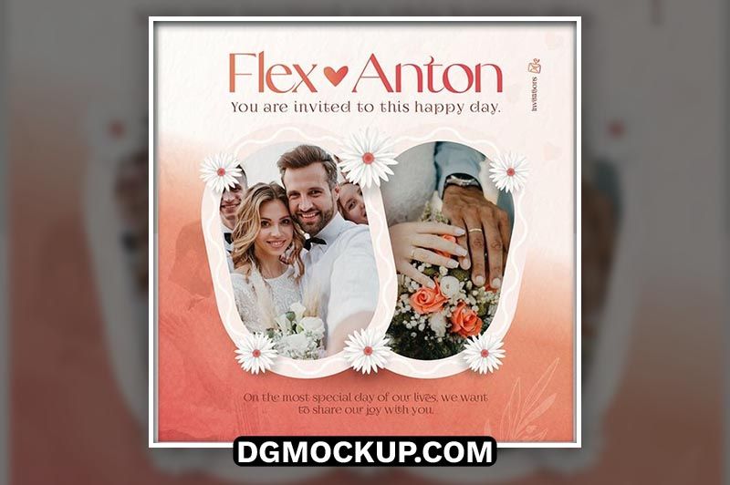 Free Editable Wedding Instagram Post Templates PSD Download Preview
