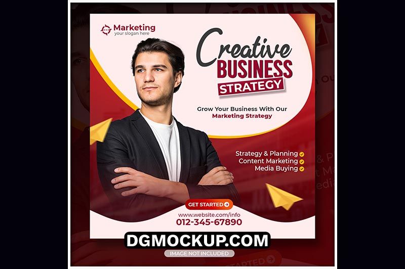 Free PSD Digital Marketing Agency and Corporate Social Media Banner Instagram Post Template Preview