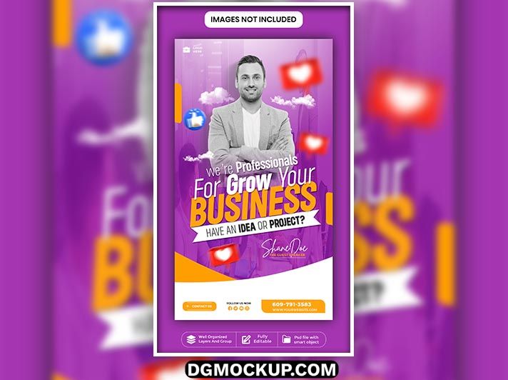 Digital Marketing Agency and Corporate Free PSD Template Preview