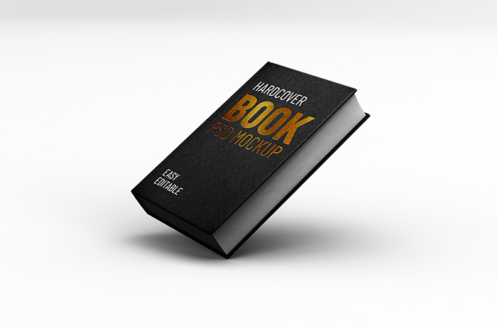 Editable high quality realistic small thick hardcover book mockup