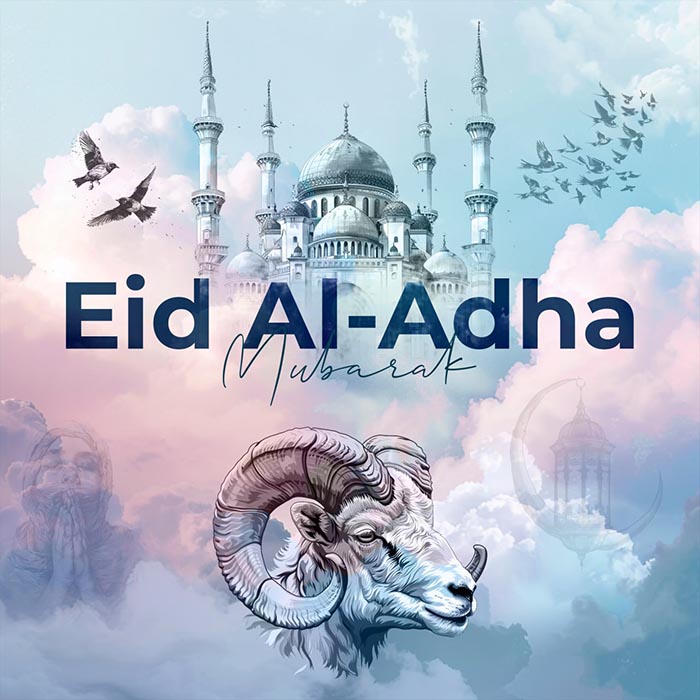 Happy Qurbani Bakra Eid al Adha Post PSD Template