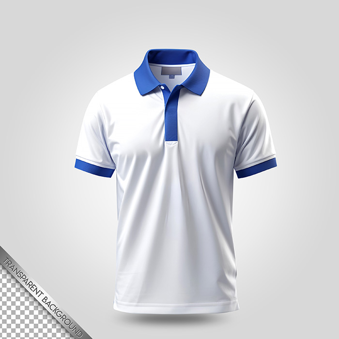 Polo Shirt PSD Mockup Transparent Background