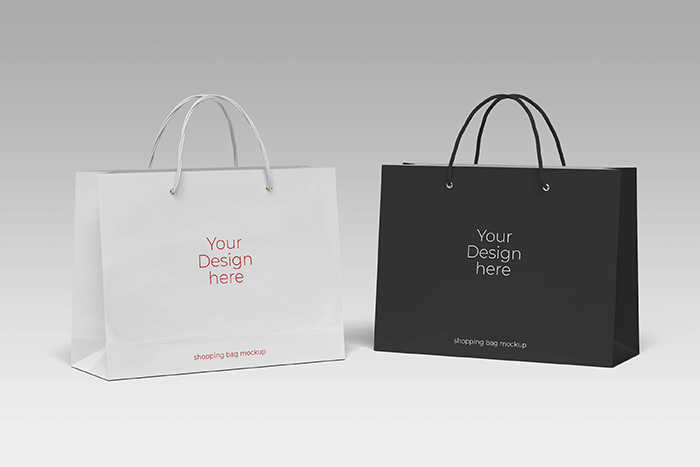 Shopping Bag PSD Mockup Design Isolated
