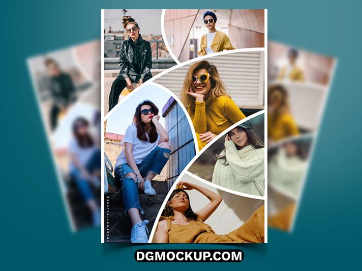 A4 Collage Images PSD Template – Free Download