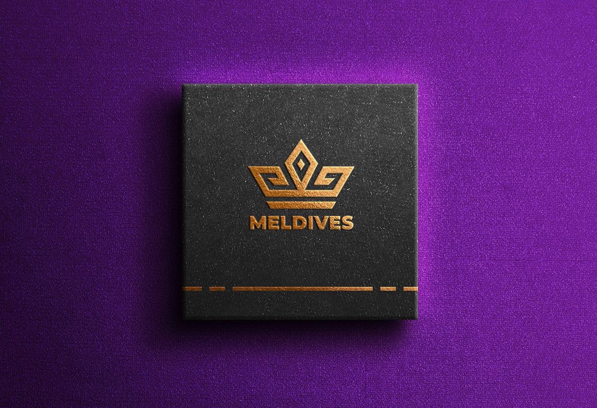 Free Luxury Box Logo - PSD Mockup - DG MOCKUP