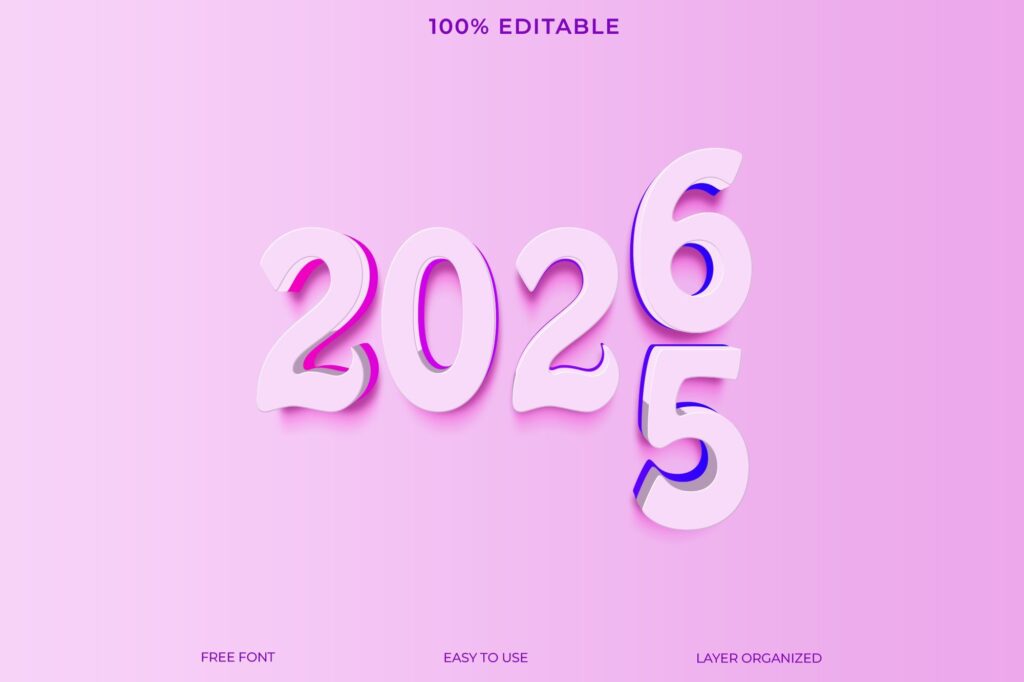 Free PSD 2026 Text Effects Download