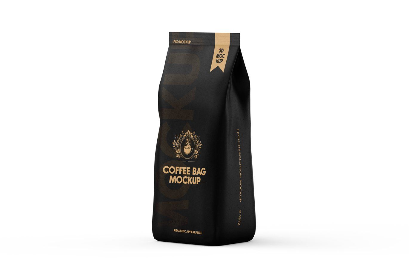 Paper Coffee Bag Free PSD Mockup