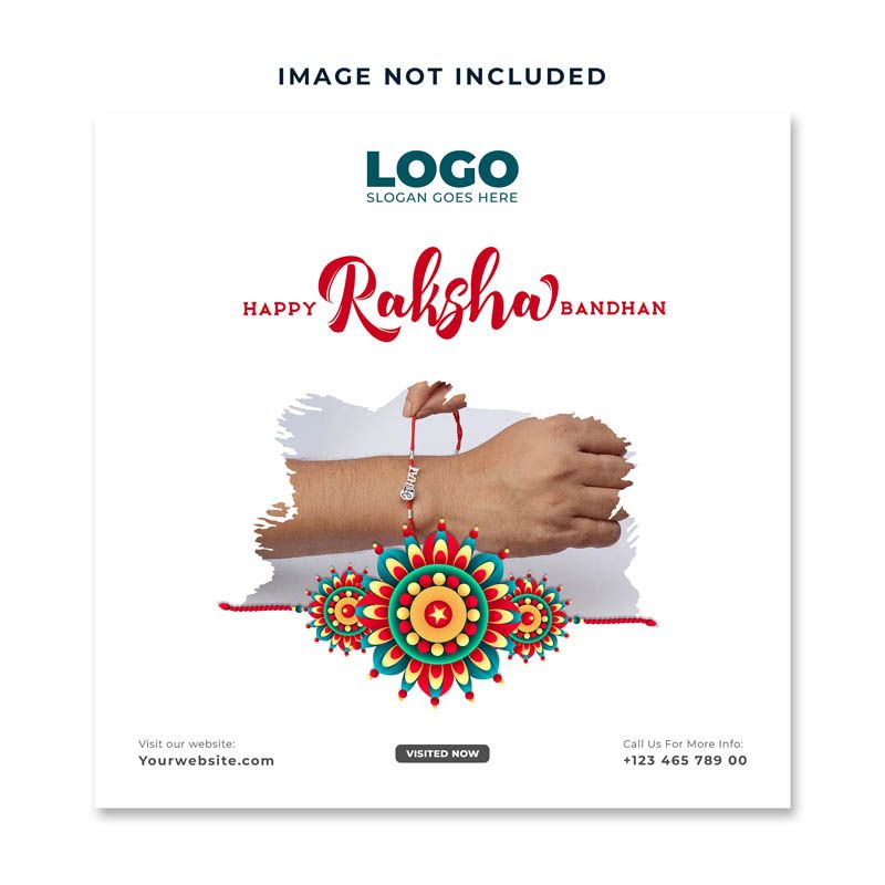 Corporate Raksha Bandhan Greeting Post Free PSD Template