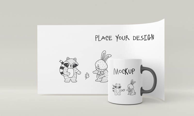 Kids & Children's Mug Mockup Free PSD Download