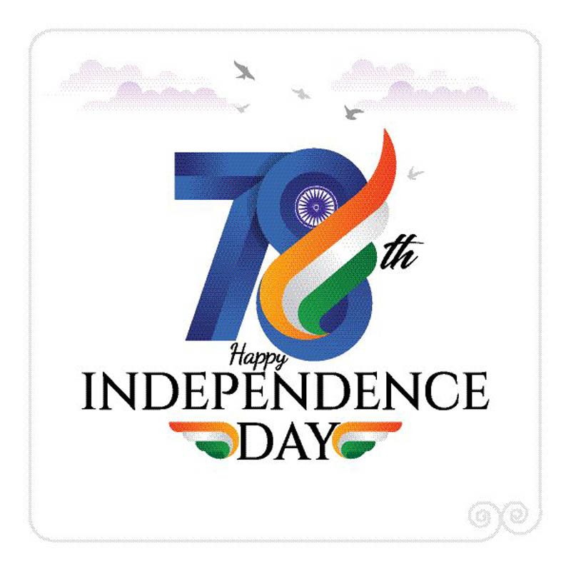 78th India Independence Day Logo Design Vector Free