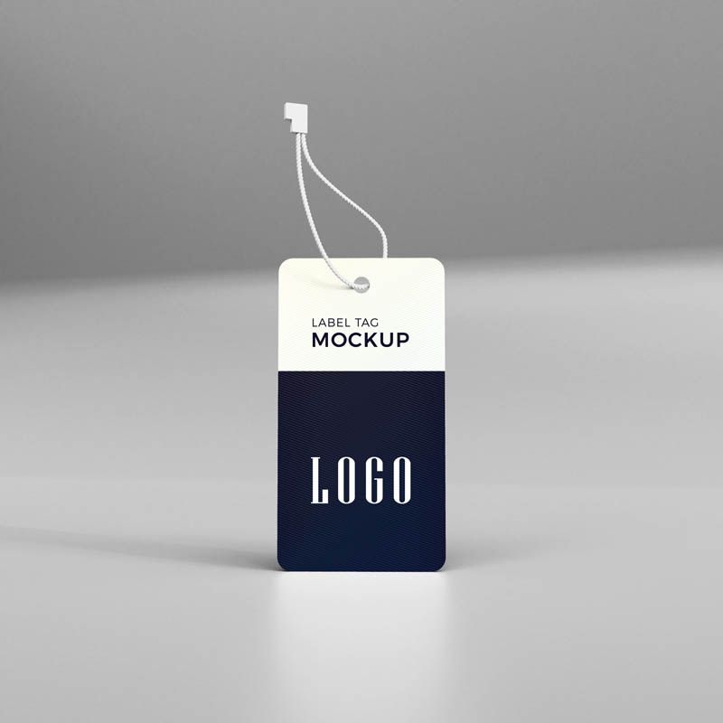 Clothing & Apparel Hang Tag Free PSD Mockup File
